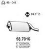 VW 171253609L End Silencer